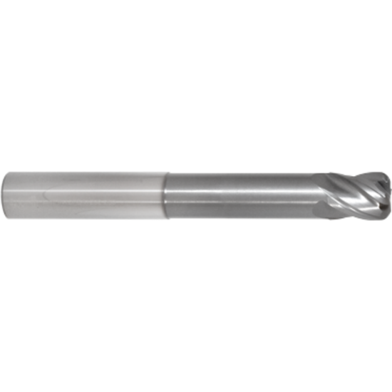 Picture of GORILLA MILL GMNR10R41904.250	 DIA 1" SH 1.00 LOC 1.1250 OAL 6.00 End Mill Carbide TiAlN Single End Corner Radius 0.1900 4.83MM