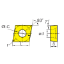 Picture of DIJET CCMT21.50 -FT LN10 Turning Insert 80.0° 0.008 Corner Radius Cermet