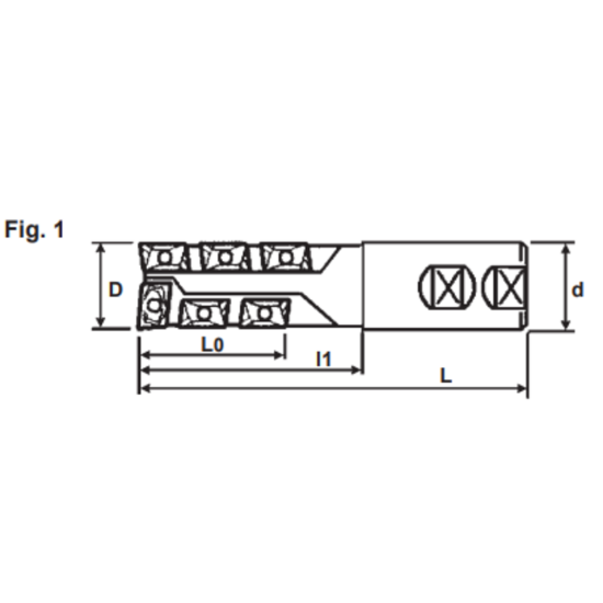 Picture of DIJET SEC-2062-0.5S-S062 Milling Cutter 90.0°, Drill Mill 0.625 Cutter Diameter Weldon 0.625 Shank 4.000 OAL 4 Flute