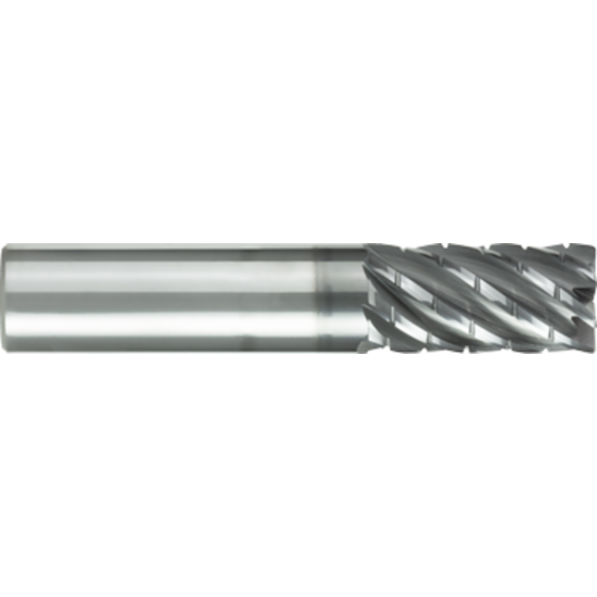 Picture of GORILLA MILL GMHTCB38FH7	 DIA 3/8" SH 0.3750 LOC 1.00 OAL 2.50 End Mill Carbide TiAlN Single End Square Sharp BABOON CHIMPBREAKER