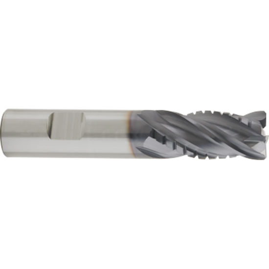 Picture of GORILLA MILL GMHX10C4	 DIA 1" SH 1.00 LOC 1.7500 OAL 4.00 End Mill Carbide TiAlN Single End 45.0° Chamfer SASQUATCH