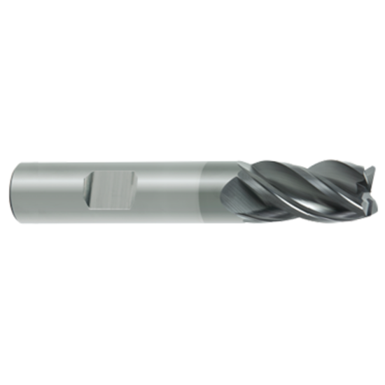 Picture of GORILLA MILL GMRF1000MMRS4050WF	 DIA 10MM SH 0.3937 LOC 0.6299 OAL 1.9685 End Mill Standard Flute Variable Helix Carbide TiAlN Single End Corner Radius 0.0197 0.50MM YETI
