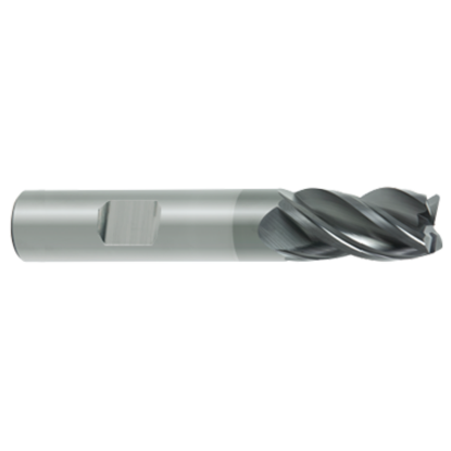 Picture of GORILLA MILL GMRF2500MMF4	 DIA 25MM SH 0.9843 LOC 1.4961 OAL 3.9370 End Mill Standard Flute Variable Helix Carbide TiAlN Single End Square Sharp YETI