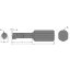 Picture of EVEREDE Tool SA1405 80.0 ° Boring Bar Dia0.3750 Positive 0.1800 4.57MM - #15 Cutter Dia