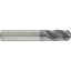 Picture of GORILLA MILL GM0400MMB4	 DIA 4MM SH 0.2362 LOC 0.4724 OAL 1.9685 End Mill Rougher/Finisher Variable Helix Carbide TiAlN Single End Ball Nose
