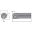 Picture of EVEREDE Tool C10Q STFCR-3 Triangle Boring Bar Dia0.6250 Positive 0.6250 15.88MM - 5/8 Cutter Dia