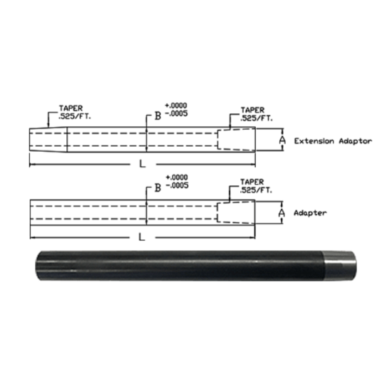 Picture of LINK 80-L5-276 UA6 X 8.5 Straight Shank ADAPTER