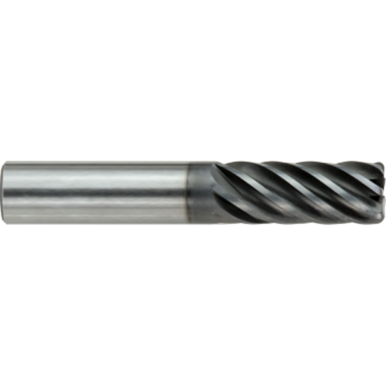 Picture of GORILLA MILL GMHT1250RSL7120	 DIA 1-1/4" SH 1.2500 LOC 4.00 OAL 7.00 End Mill Standard Flute Variable Helix Carbide TiAlN Single End Corner Radius 0.1200 3.05MM BABOON