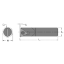 Picture of EVEREDE Tool SD3800LCH Triangle Boring Bar Dia1.2500 Positive 1.2500 31.75MM - 1-1/4 Cutter Dia