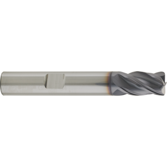 Picture of GORILLA MILL GM1000MMR4100WF	 DIA 10MM SH 0.3937 LOC 0.8661 OAL 2.7559 End Mill Carbide TiAlN Single End Corner Radius 0.0394 1.00MM