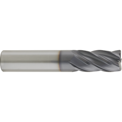 Picture of GORILLA MILL GM10RL5060	 DIA 1" SH 1.00 LOC 2.00 OAL 4.00 End Mill Carbide TiAlN Single End Corner Radius 0.0600 1.52MM