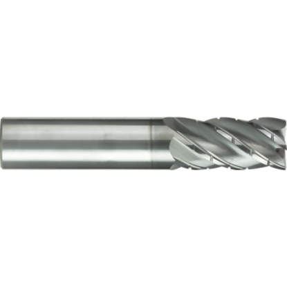 Picture of GORILLA MILL GMHTCB34RLH5120	 DIA 3/4" SH 0.7500 LOC 2.2500 OAL 5.00 End Mill Carbide TiAlN Single End Corner Radius 0.1200 3.05MM PHENOM CHIMPBREAKER