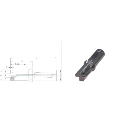 Picture of K-Tool CBN-29MM Milling Cutter 1.142 Cutter Diameter 1.000 Weldon