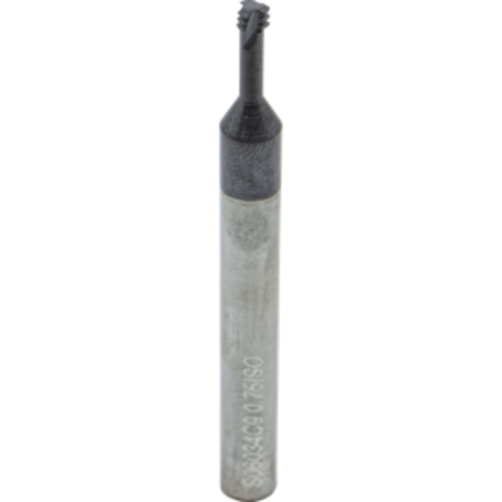 Picture of CARMEX MTS06034C9 0.75 ISO Thread Mill M4.5 x 0.75MM 0.13 Dia 0.39 Neck 0.23 Shank Internal 3 Flute 2xD1 AlTiN