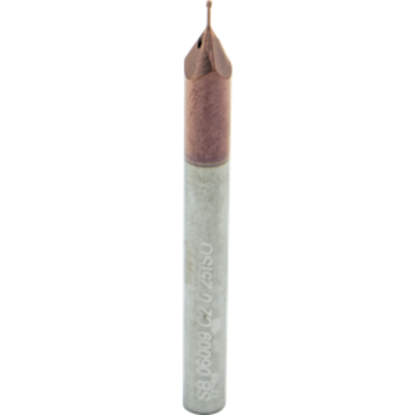 Picture of CARMEX MTSB 06009 C2 0.25 ISO Thread Mill M1.2 x 0.25MM 0.03 Dia 0.11 Neck 0.23 Shank Internal 3 Flute 2xD1 AlTiN
