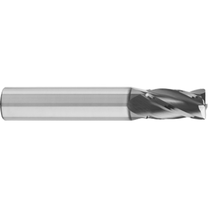 Picture of GORILLA MILL CEM10FXXL4TiCN	 DIA 1" SH 1.00 LOC 3.00 OAL 6.00 End Mill Standard Flute High Helix Carbide TiCN Single End Square Sharp PRIMATE