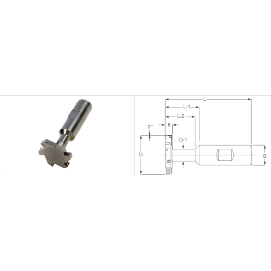 Picture of K-Tool TSK-2550 Milling Cutter 2.500 Cutter Diameter 1.000 Weldon