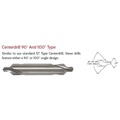 Picture of LINK 100-CO-002 1-100 Type DED Cobalt Center Drill