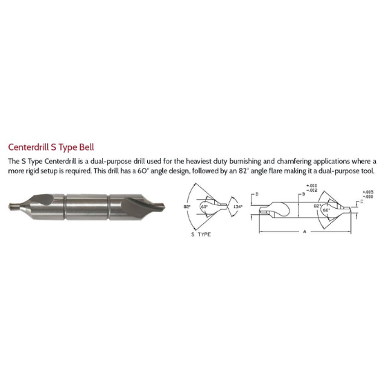 Picture of LINK 11-L2-050 14S Type LH DED HSS Center Drill