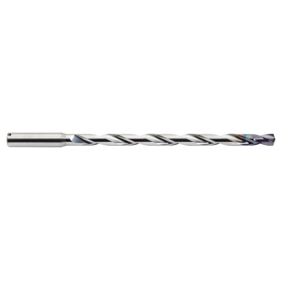 Picture of M.A. FORD 2XDCE4055A Deep Hole Coolant Thru Carbide 140° - 142° 0.405 Dia 0.472 Shank 8.267 OAL 2 Flute 6.299 Flute Length Carbide AlTiN