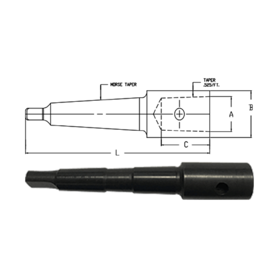 Picture of LINK 87-L6-359 UM13-1 X MT1 Morse Taper ADAPTER