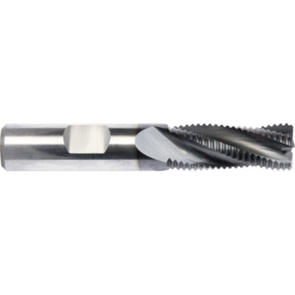 Picture of GORILLA MILL GMKD58C4	 DIA 5/8" SH 0.6250 LOC 1.2500 OAL 3.50 End Mill Carbide TiAlN Single End 45.0° Chamfer KNUCKLE DRAGGER