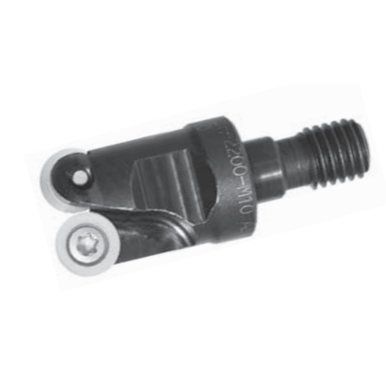 Picture of DIJET MDH-2125AR-M16 Milling Cutter Button Cutter 1.250 Cutter Diameter Screw On M16 Shank 1.690 OAL 2 Flute