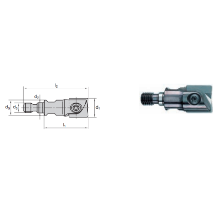 Picture of LMT FETTE EBG V 0500 T0500 Milling Back Draft Milling Cutter 0.500 Cutter Diameter