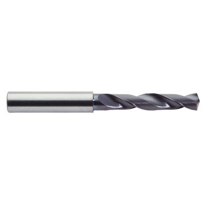 Picture of M.A. FORD 2XDSS6417A Carbide Drill Solid Carbide 140° - 142° 0.641 Dia 0.708 Shank 4.803 OAL 2 Flute 2.480 Flute Length Carbide AlTiN