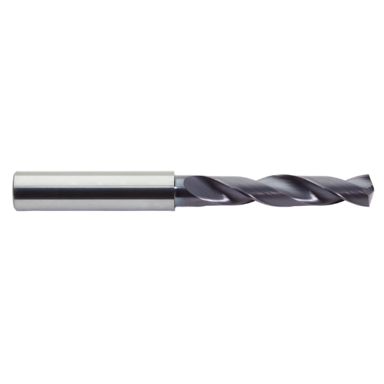 Picture of M.A. FORD 2XDSS6693A Carbide Drill Solid Carbide 140° - 142° 0.669 Dia 0.708 Shank 4.803 OAL 2 Flute 2.480 Flute Length Carbide AlTiN