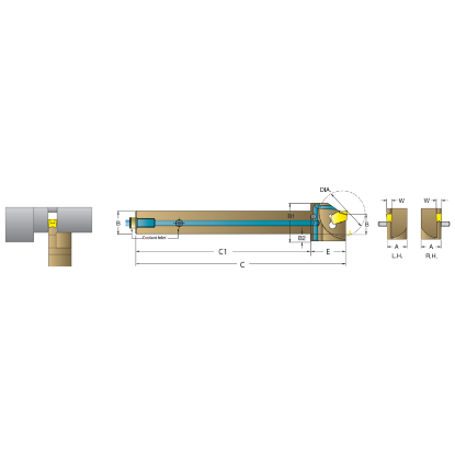 Picture of DORIAN ASGTHL1010-H03 Stick Tool Press In Square 0.393 Shank 3.940 OAL
