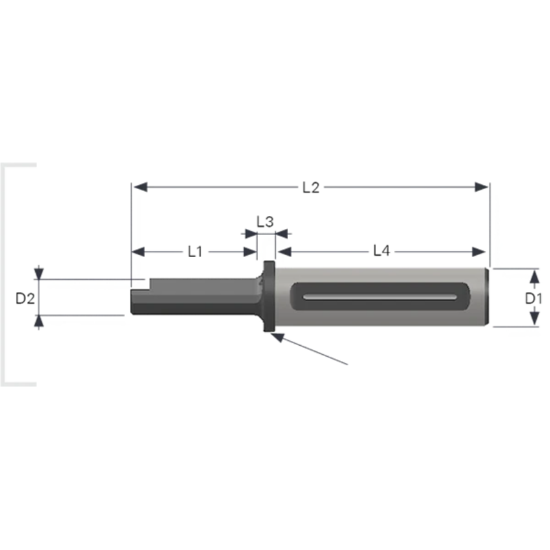 Picture of DUMONT 45/70-32 Cutter Broaching Boring Bar 1.259 Shank 9.803 OAL