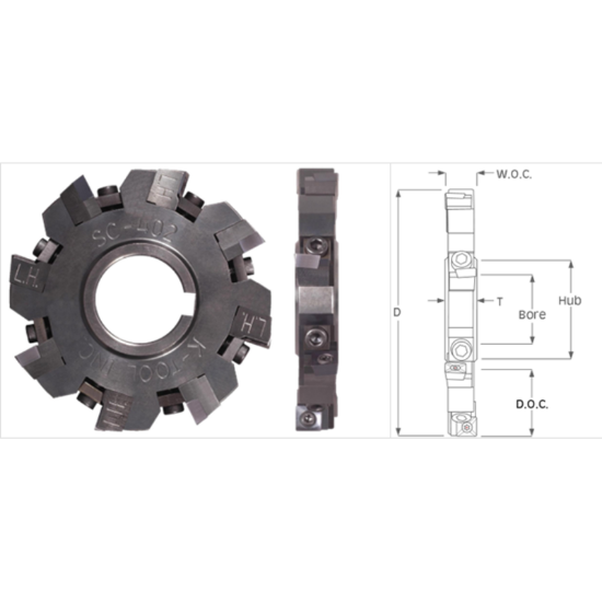 Picture of K-Tool SC-502 Milling Cutter 5.000 Cutter Diameter 1.250 Face Mill