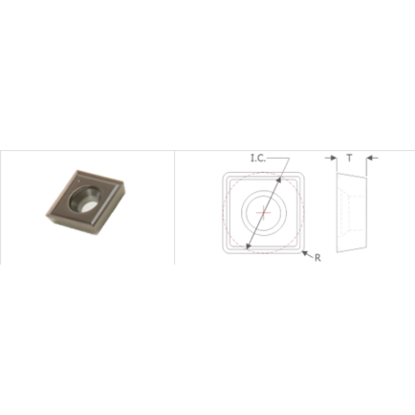 Picture of K-Tool SPEB-1512CB X40 Milling Insert Square