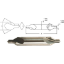 Picture of LINK 20-L2-135 10ST Type DED HSS Center Drill