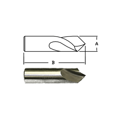 Picture of LINK CO-TN-412 3/4 X 6 Cobalt 82° Spot & Center Drill , TIN Coated