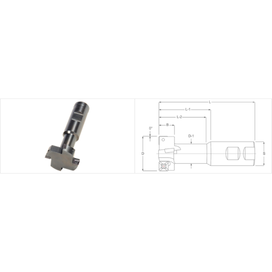 Picture of K-Tool TS-781 Milling Cutter 0.781 Cutter Diameter 1.750 Face Mill