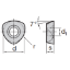 Picture of LMT FETTE 1177-11T LC280TT Milling Insert Trigon