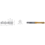Picture of LMT FETTE 1400891 M20-1.50MM Cut Spiral Flute Mod Bottom 2.0P-3.0P HSSE-Powder Metal TiCN +