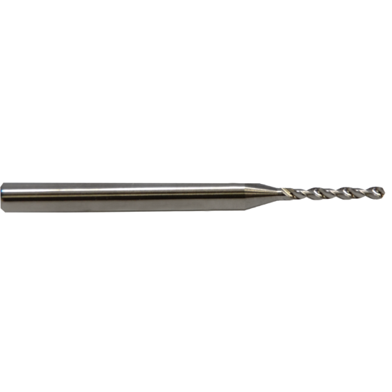 Picture of M.A. FORD 30207670 Circuit Board Solid Carbide 130° 0.076 Dia 0.125 Shank 1.496 OAL 2 Flute 0.480 Flute Length Carbide