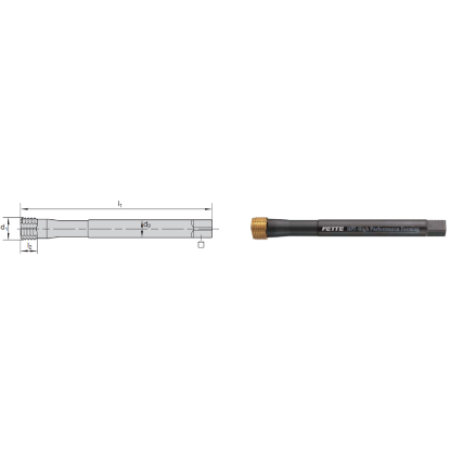 Picture of LMT FETTE 1403053 With OIL GrooveS M10-1.25MM Roll Form Indexable Indexable 1.5P-2.0P Carbide TiCN +