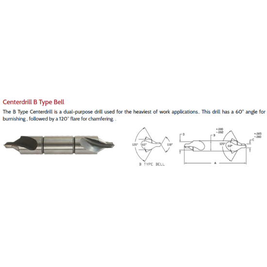 Picture of LINK 11-L2-177 16B6 Type LH DED HSS Center Drill