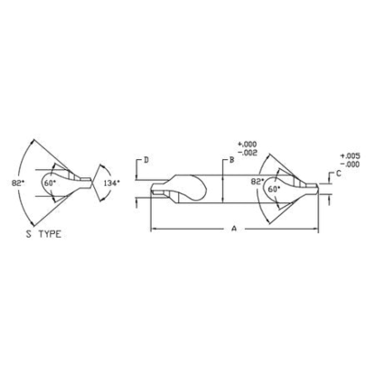 Picture of LINK 15-CO-054 18S Type DED Cobalt Center Drill