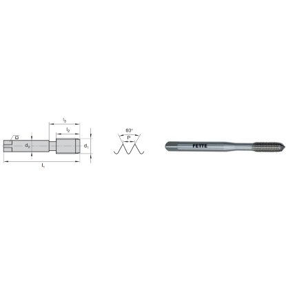 Picture of LMT FETTE 2423947 No.10-32.00TPI Roll Form Mod Bottom 2.0P-3.0P Carbide Uncoated