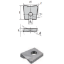 Picture of LMT FETTE WPB 1000-N-4 LDP05B-PCD Tipped Milling Insert Back Draft