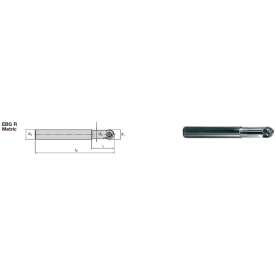Picture of LMT FETTE EBG R0375A0375 150NC Milling Ball Mill Milling Cutter 0.375 Cutter Diameter