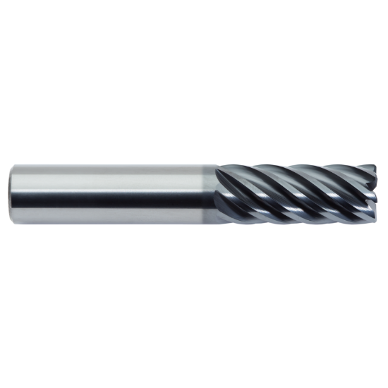 Picture of M.A. FORD 18010016B DIA 1 SH 1.00 LOC 1.50 OAL 4.00 End Mill Standard Flute Standard Helix Carbide AlTiN Single End Corner Radius 0.0600 1.52MM TuffCut® XR7