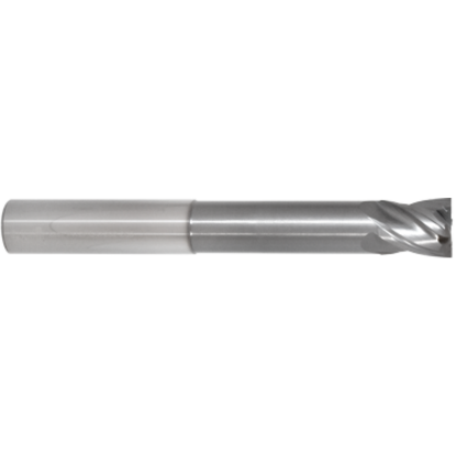 Picture of GORILLA MILL GMNR58F43.375	 DIA 5/8" SH 0.6250 LOC 0.7500 OAL 6.00 End Mill Standard Flute Variable Helix Carbide TiAlN Single End Square Sharp