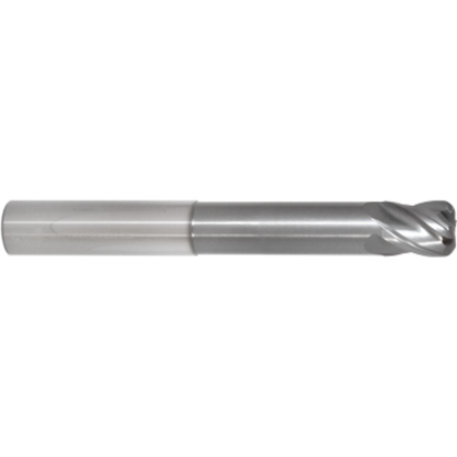 Picture of GORILLA MILL GMNR58R40604.125	 DIA 5/8" SH 0.6250 LOC 0.7500 OAL 6.00 End Mill Carbide TiAlN Single End Corner Radius 0.0600 1.52MM