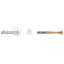 Picture of LMT FETTE 1401386 5/8-11.00TPI Cut Spiral Point Plug 3.5P-5.0P HSSE-Powder Metal TiCN +